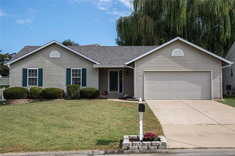 Ranch with a nice big front yard.