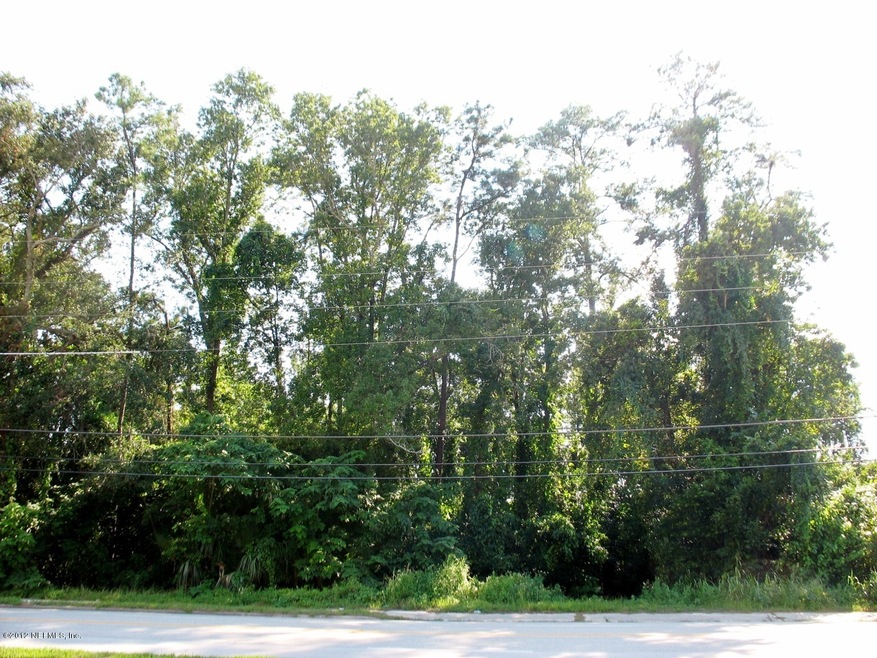 Front View of Wooded Lot