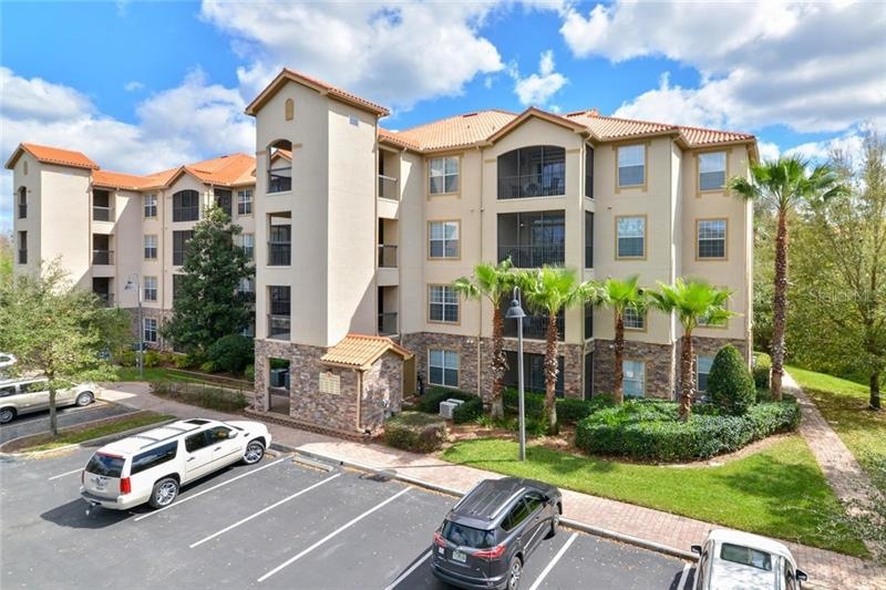 Second floor unit facing a garden view. Building h