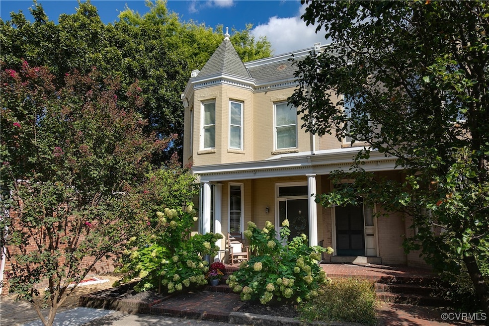 Victorian home with a porch