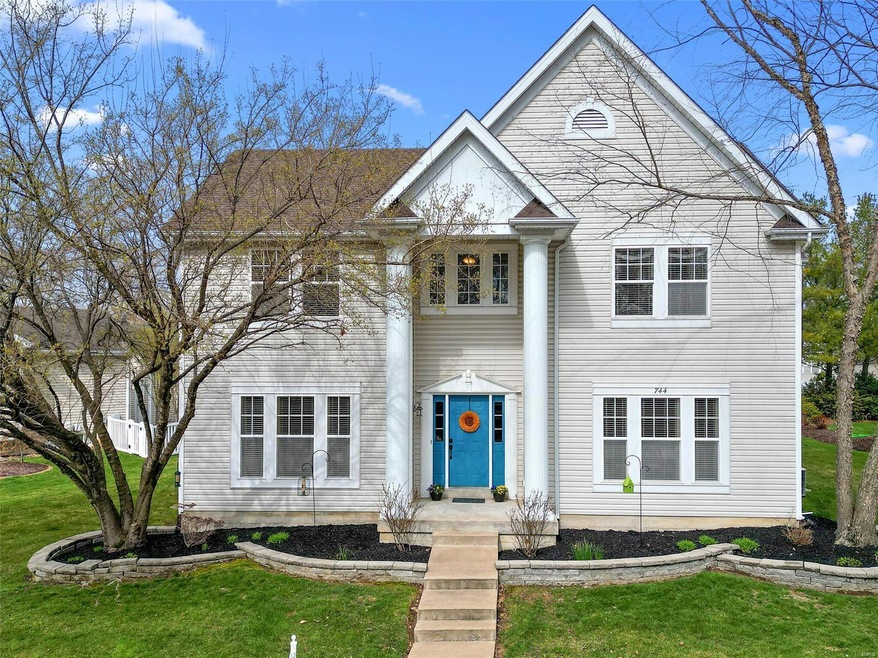Stately front elevation and great curb appeal welc