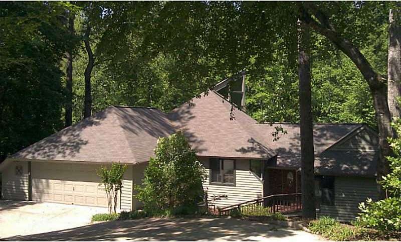 Exterior Front. Waterfront contemporary ranch in E