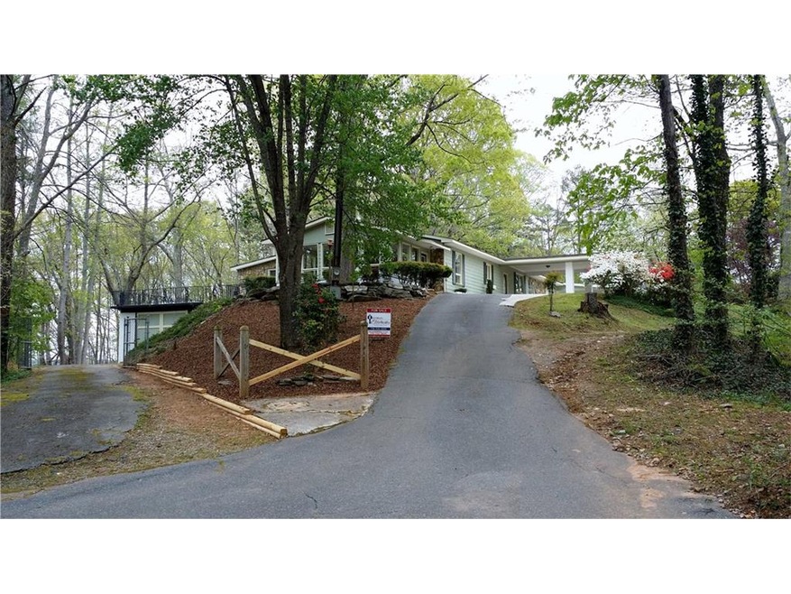Main Home with Two Driveways