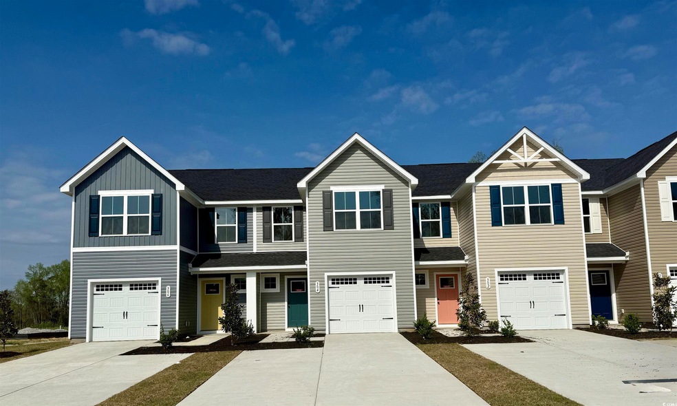 Multi unit property with board and batten siding, 