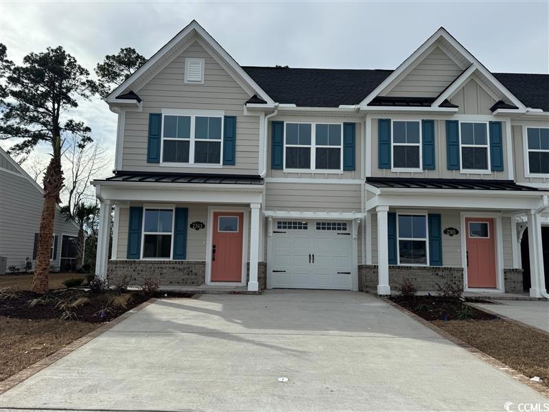 View of front of house featuring a garage