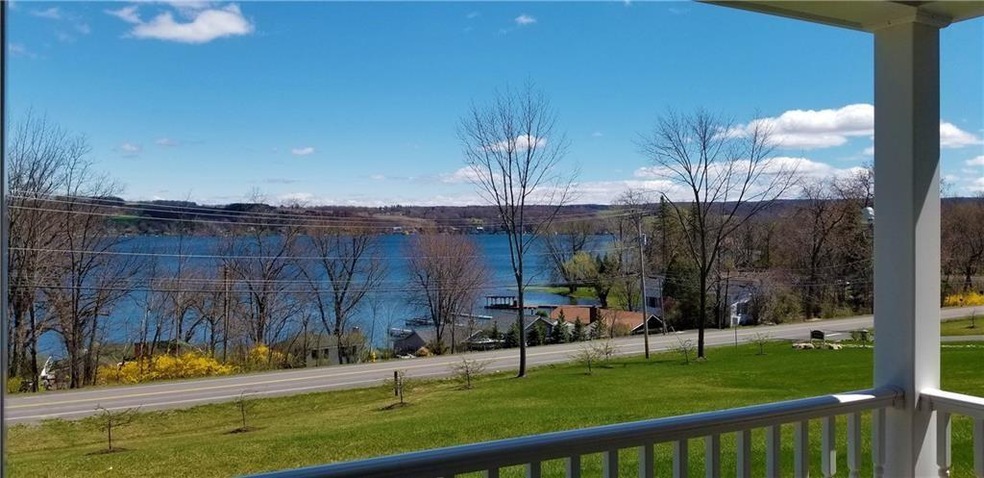 Beautiful Keuka Lake!  View from covered porch and
