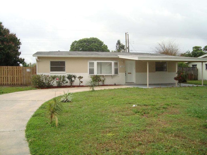 Front with extended driveway