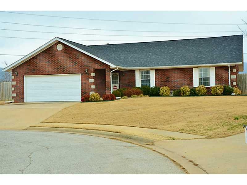 Exterior Front. All brick home sits on .4 acre lot at quiet cul-de-sac.
