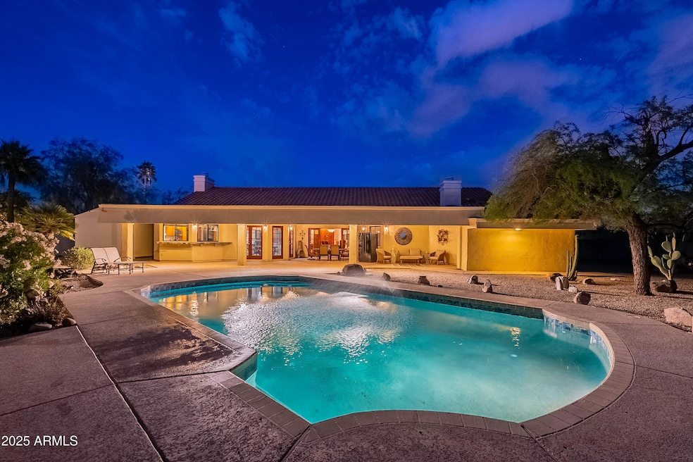 Twilight Backyard