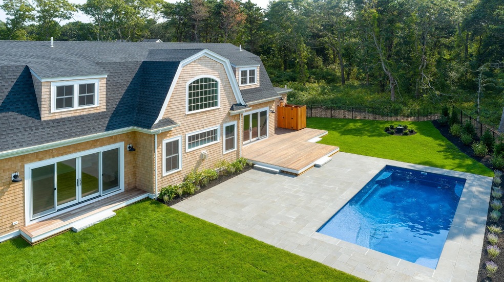 Sample rear exterior with pool