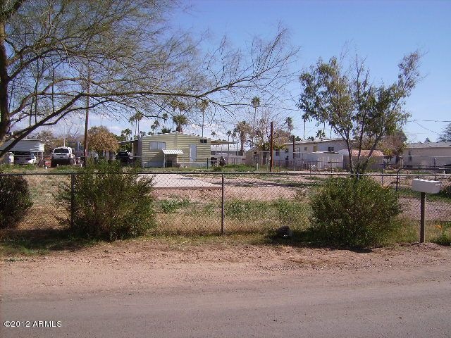 fenced lot