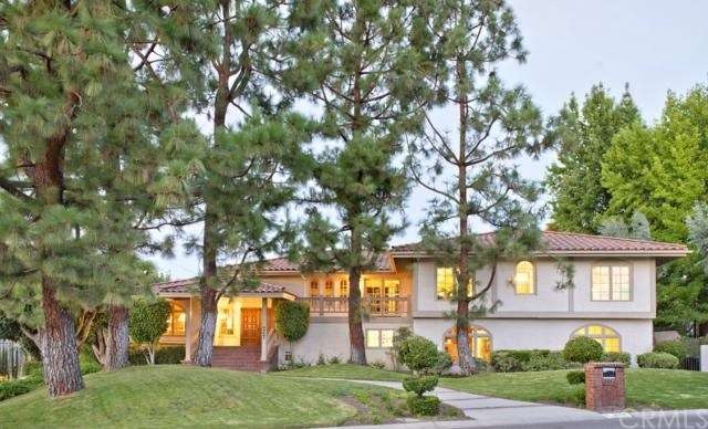 Soaring pines complement Mediterranean style