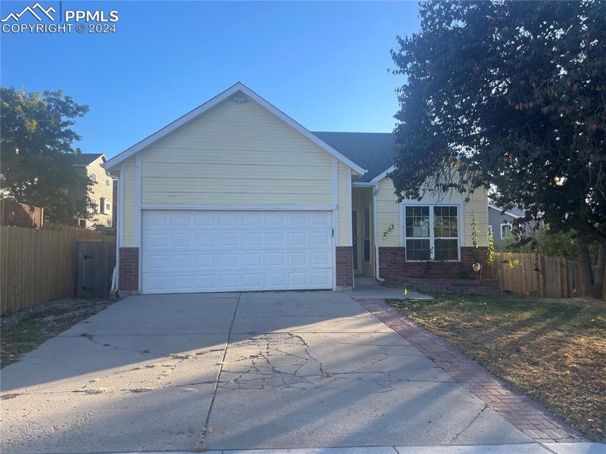 Ranch-style home with an attached 2 car garage
