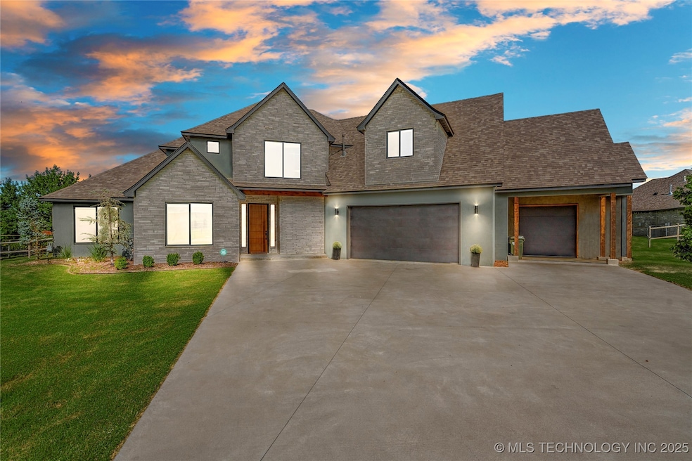 As the sun sets, this showstopping custom home shi