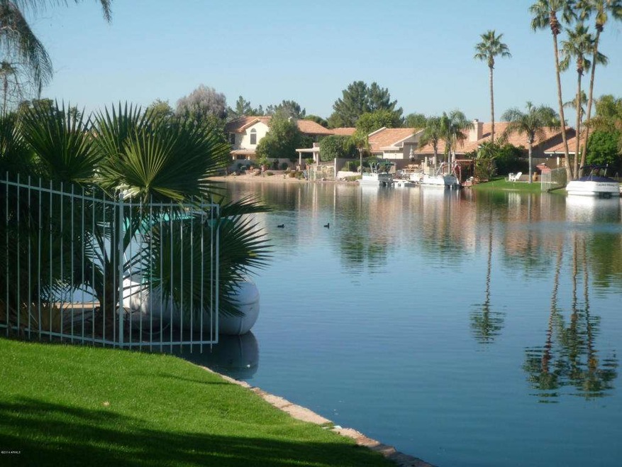 Lake near community pool
