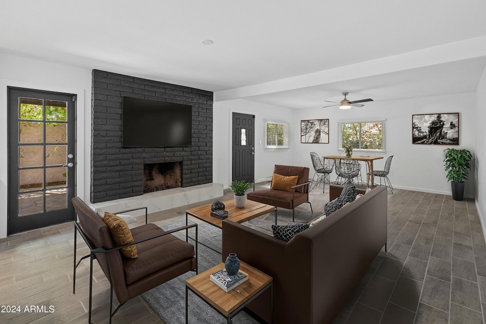 Living Area Virtually Staged