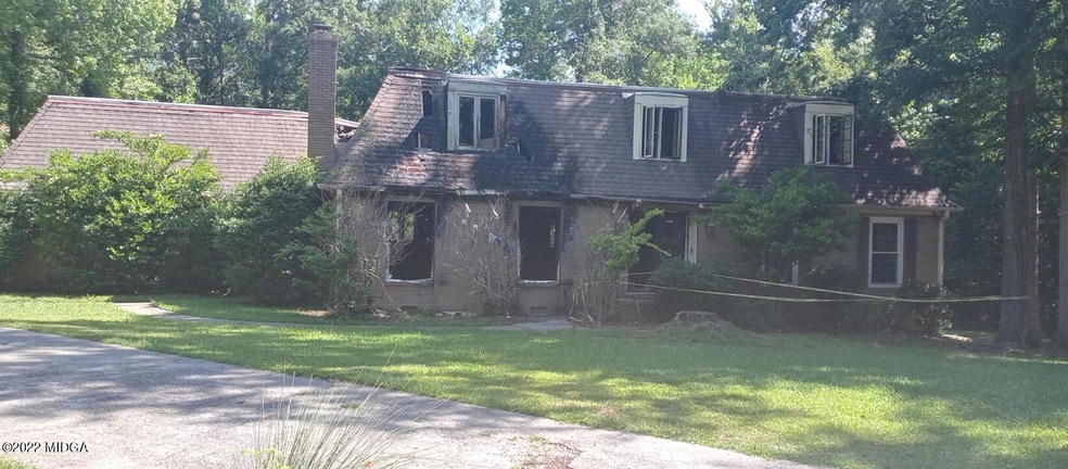 Fire damaged home