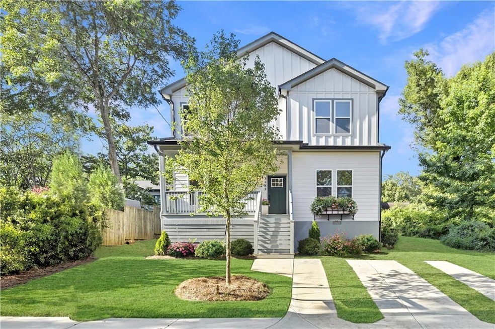 Living room with recessed lighting, light wood-style floors, stairway, and a chandelier