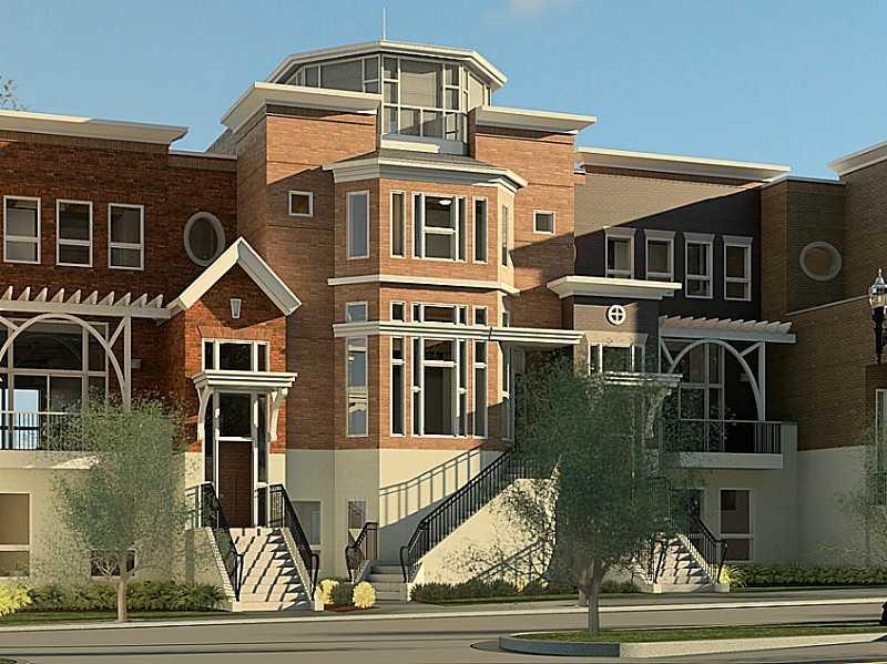 Exterior Front. Brownstone #3 with roof top deck.