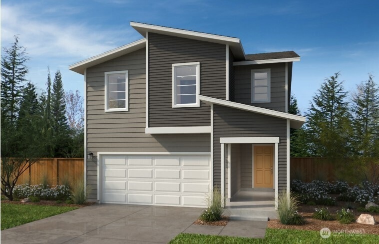 2330 Plan D Elevation, Exterior Color Scheme O - Artist Rendering - Depictions of home, layout, location or other features/options, colors and color scheme, materials, fixtures, etc. are for showing purposes only and may not be included in the purchase price and availability may vary.
