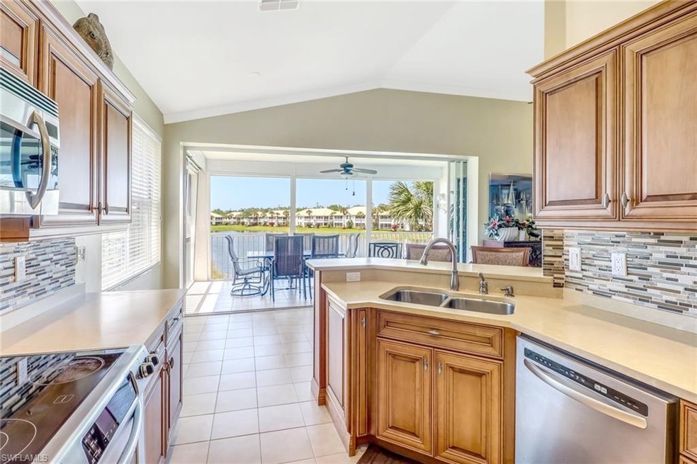 Kitchen to large screened lanai