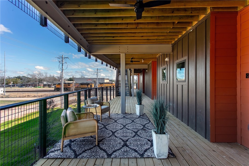 View of wooden terrace