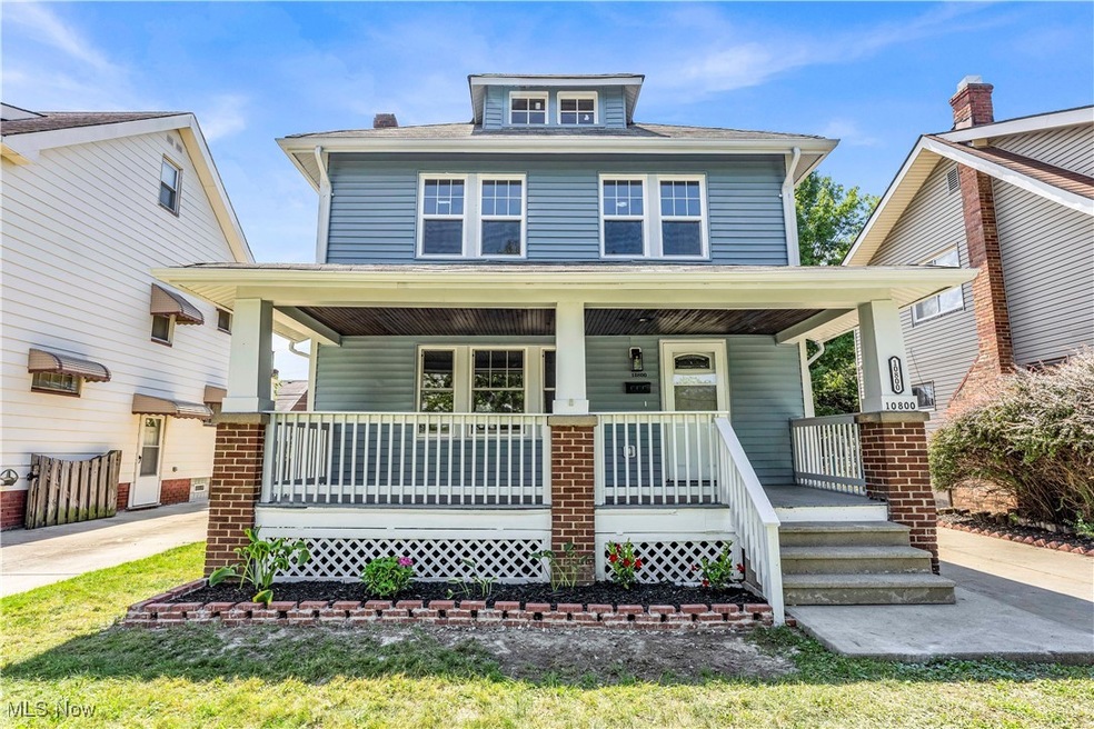 View of front of home with covered porch