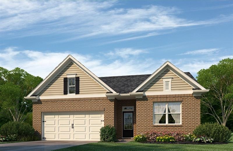 color rendering. not actual home. sample same plan