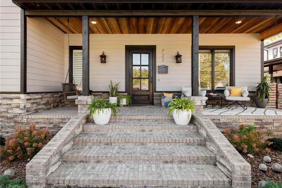 Welcoming front porch.