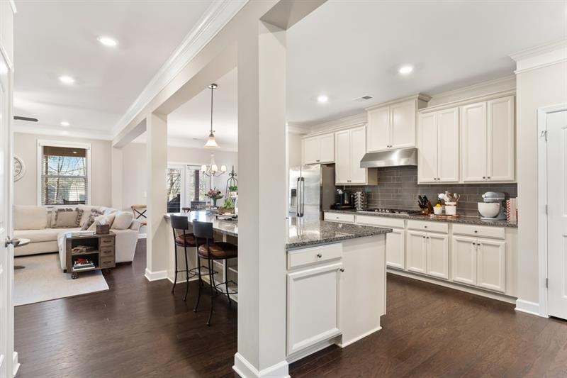 Top of the line kitchen is perfect for entertainin