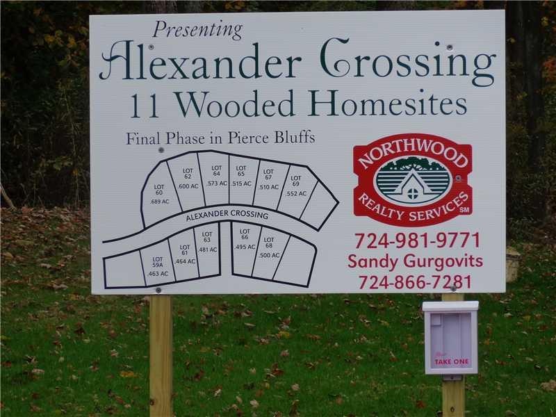 Exterior Front. Sign of available lots