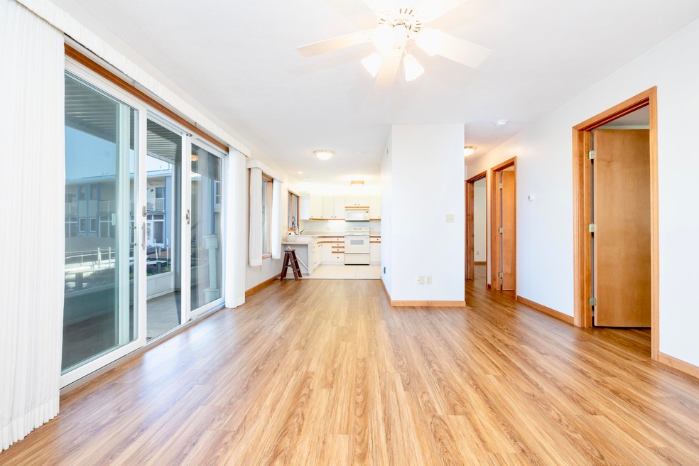 Open living dining kitchen