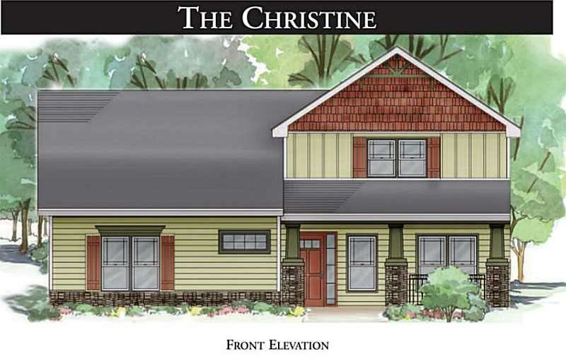Exterior Front. The Bigger Christine Plan