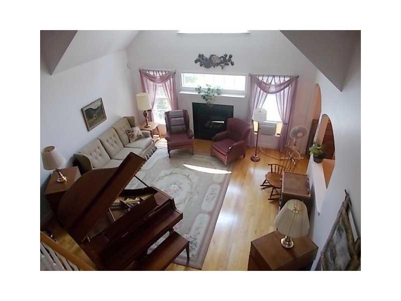 Living Room. View from loft area