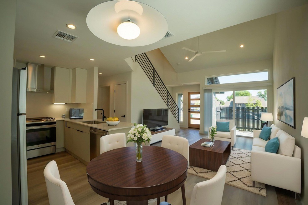 Dining room featuring light wood finished floors,
