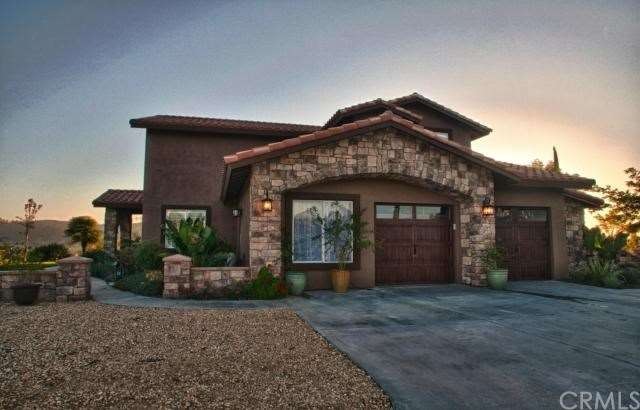 Front of home at sunset