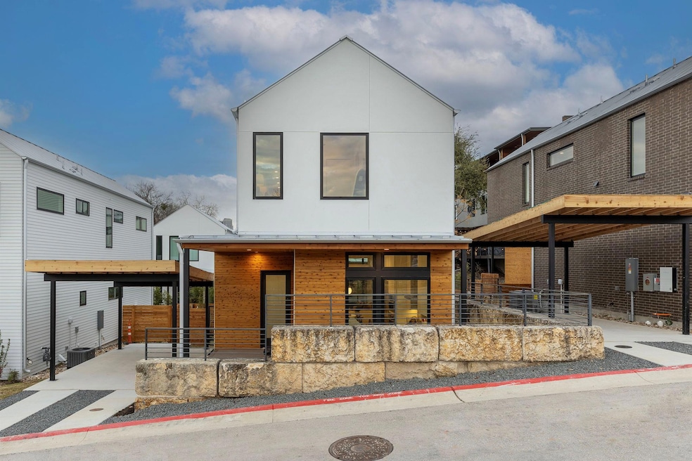 Modern home featuring a standing seam roof, metal