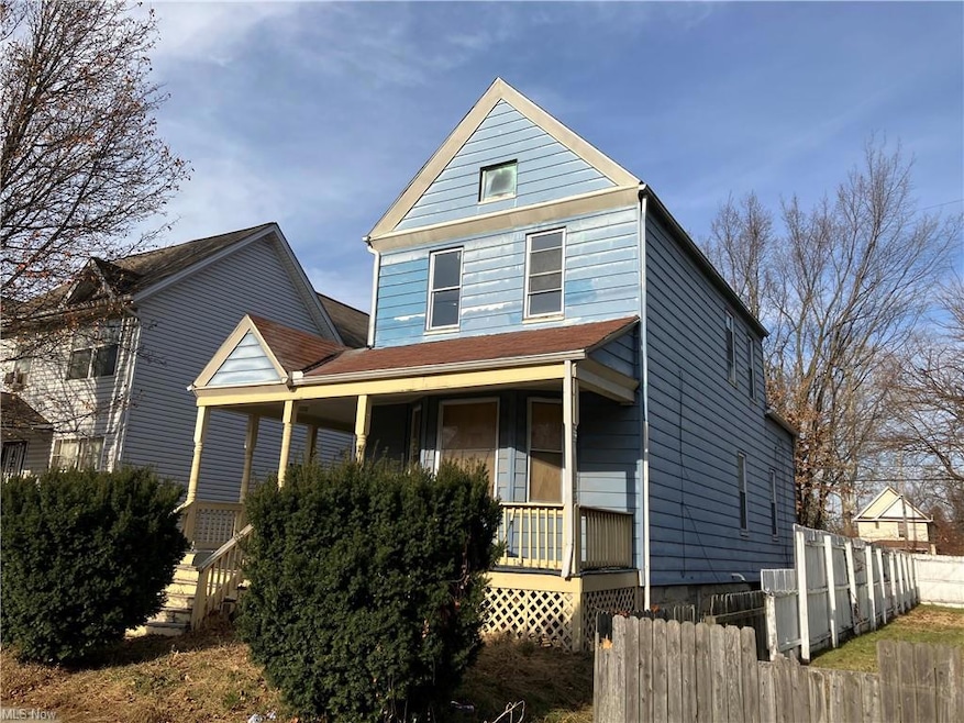 View of front of home with a porch