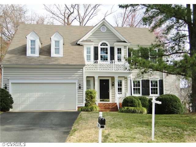Exterior Front - This lovely transitional home is 