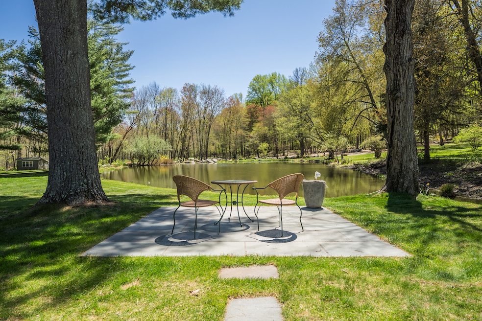 Patio and Pond