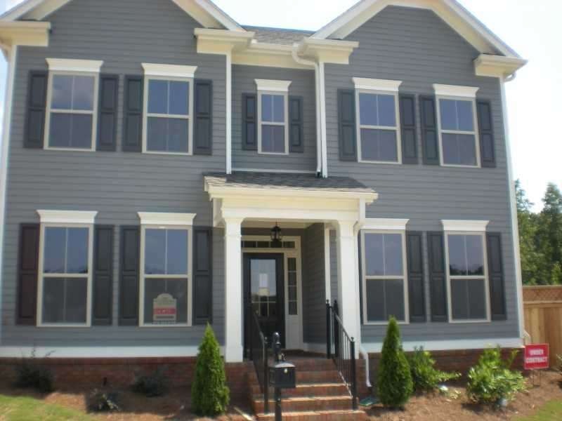Exterior Front. Photo of similar home plan. This h