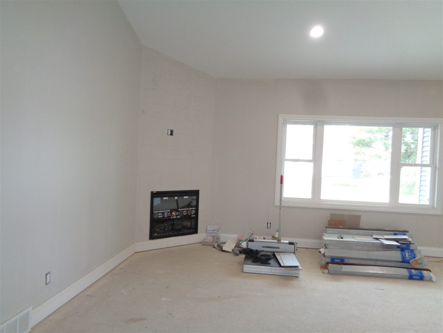 Large living features electric fireplace