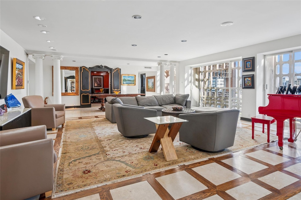 High ceilings and incredible views from this 17th 