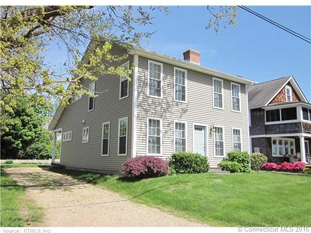 Saltbox style house
