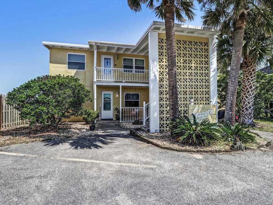 Back of the building facing S Fletcher. Designated parking spots right in the front!