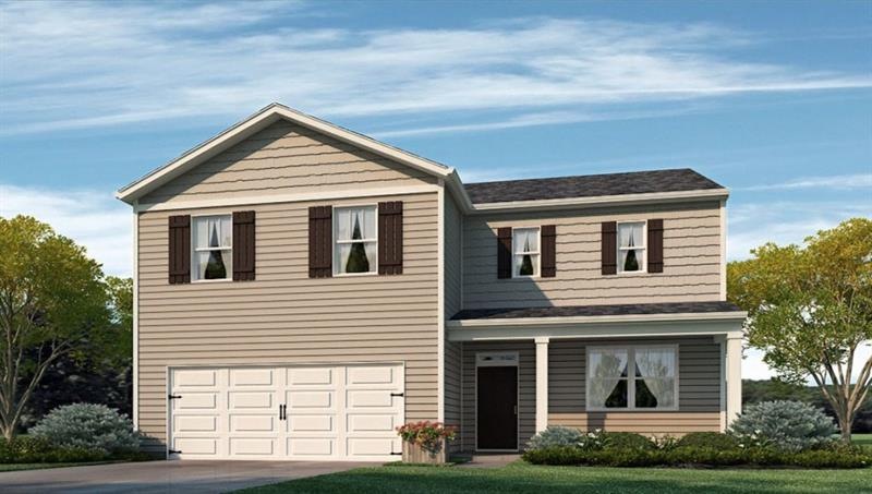 color rendering. not actual home. sample same plan.