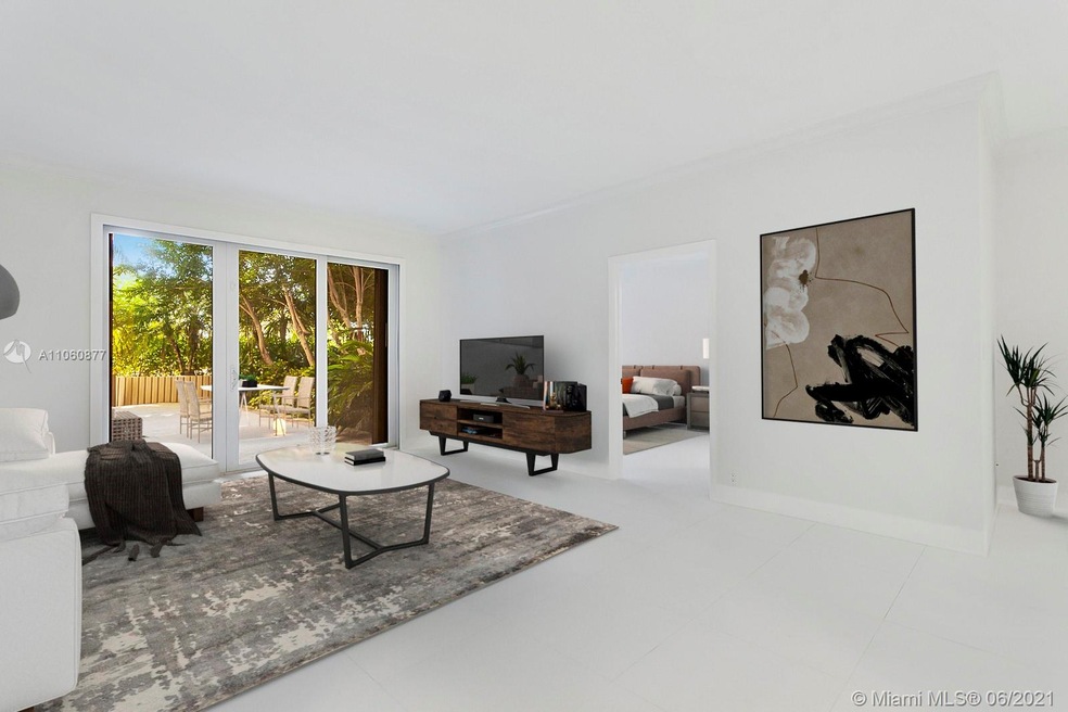Virtually staged living area