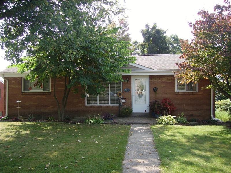 Exterior front of brick home that is in move-in co