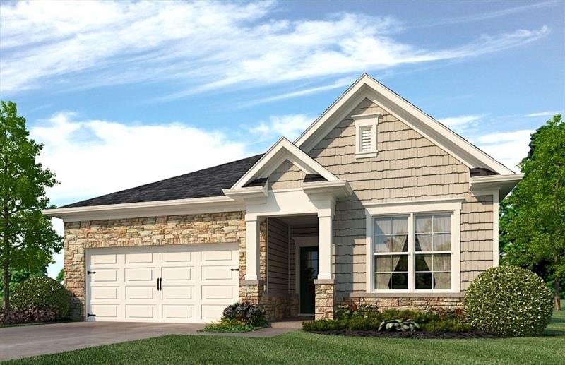 color rendering. not actual home. sample same plan
