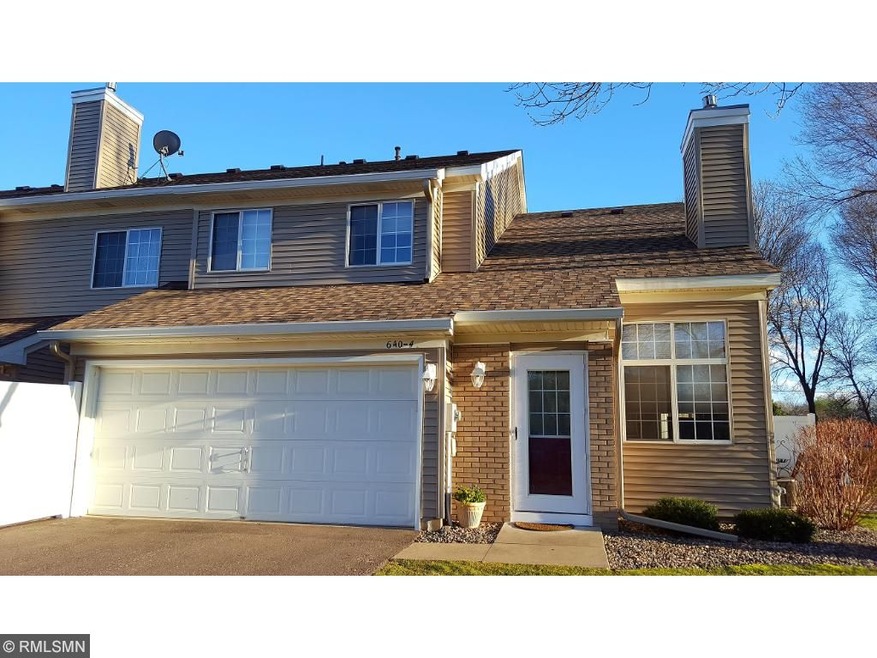Front of home, end unit